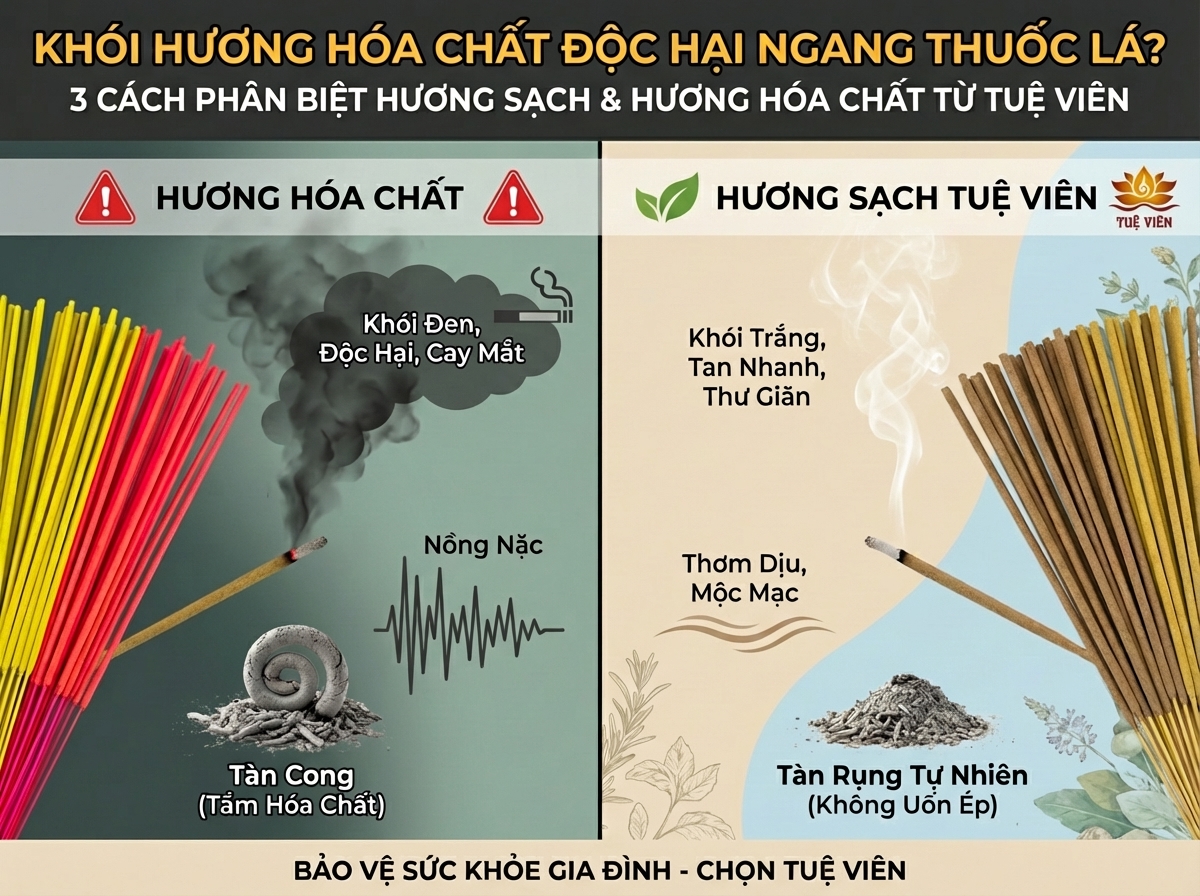 Cách Phân Biệt Hương Sạch Và Hương Hóa Chất Chỉ Trong 3 Bước