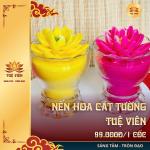 Nến Hoa Cát Tường Tuệ Viên Ánh Sáng Cát Lành Cho Không Gian Tĩnh & Đời Sống An Nhiên